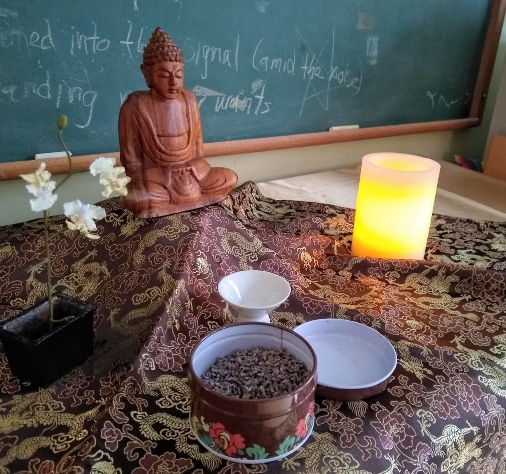 Small altar at the Friends Meeting House